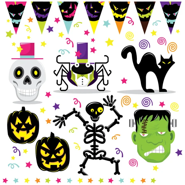 Halloween-Party-Set — Stockvektor