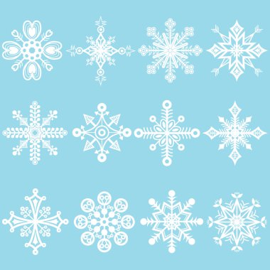 Kar taneleri tasarım öğeleri