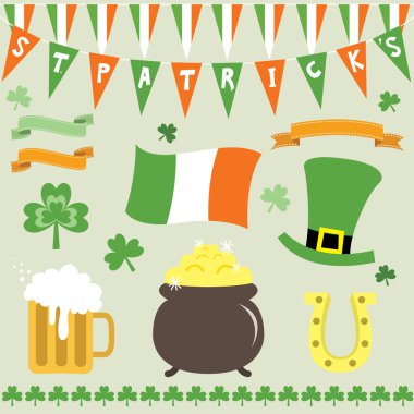 St Patrick's Day Elements clipart