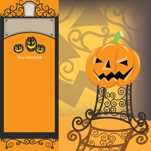 Biglietto d'invito Halloween — Vettoriale Stock