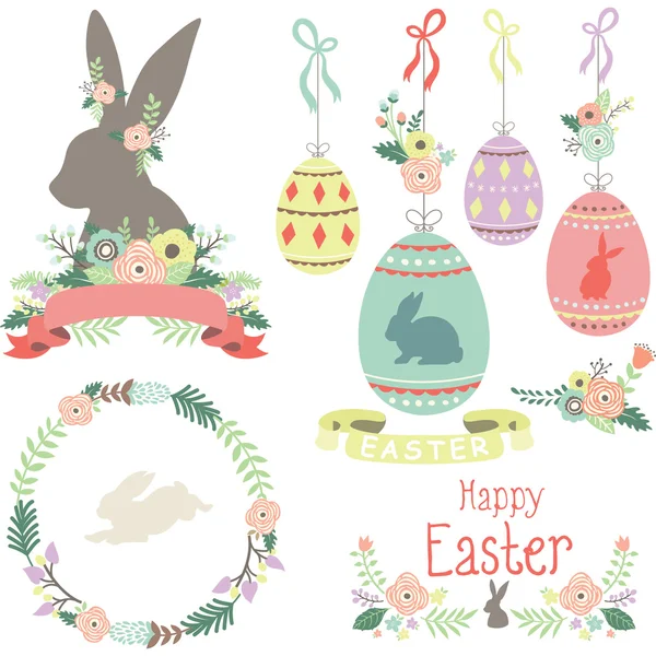 Happy Easter day Collections — Stock Vector