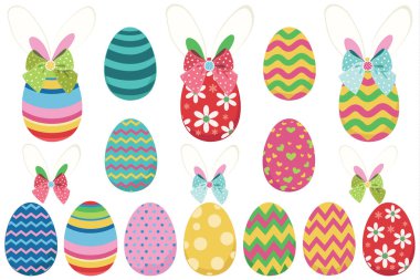 Sevimli Kurdele Tavşan Kulak Paskalya Yumurtası