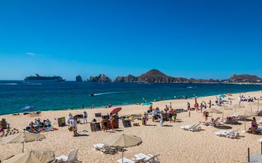 Cabo San Lucas Meksika resort beach.