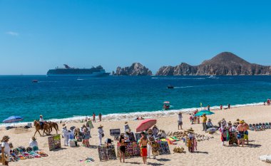 Cabo San Lucas Meksika resort beach.