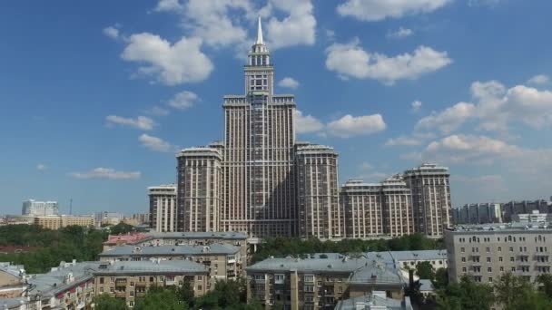 Aerial Moscow District Edifícios e casas Cityscape — Vídeo de Stock