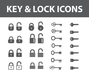 Anahtar ve kilit simgeleri