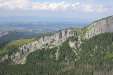 Polonya Tatra Dağları - teleferik görünümüne Kasprowy