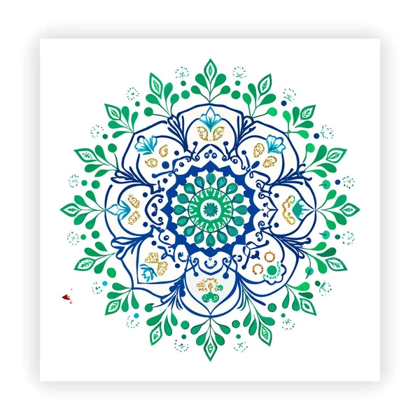 Renkler için mandala tasarımı. Vektör çiçek mandala. Geometrik süslemeli mandalas Özet Vektörü
