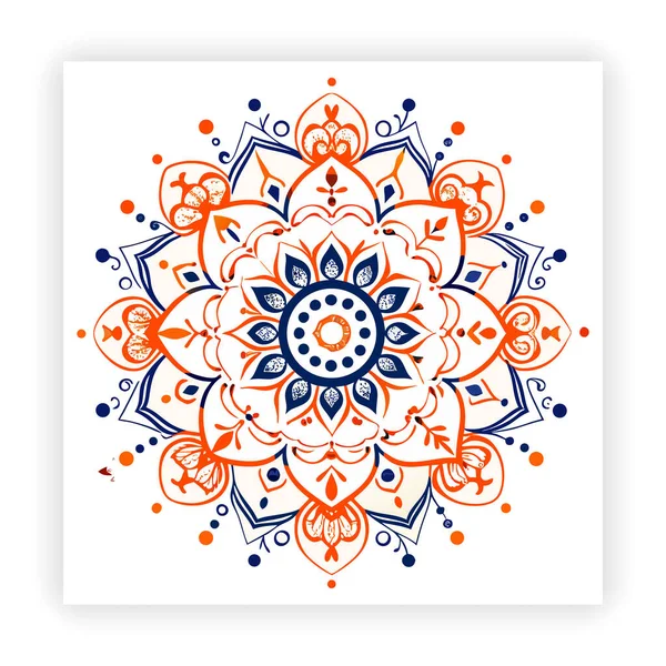 Renkler için mandala tasarımı. Vektör çiçek mandala. Geometrik süslemeli mandalas Özet Vektörü