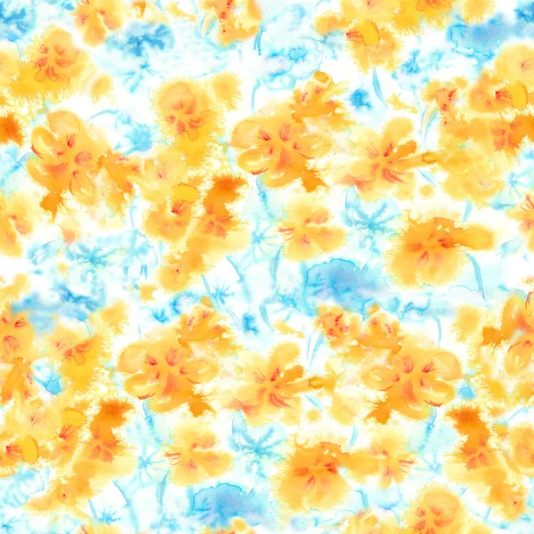 Abstracto patrón floral acuarela . —  Fotos de Stock