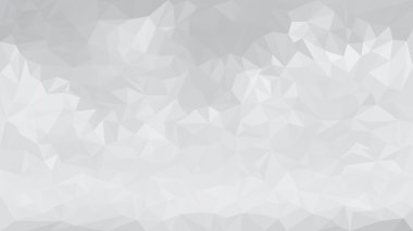 Gri düşük çokgen tek renkli üçgen mozaik arka plan iş şablon tasarımı.