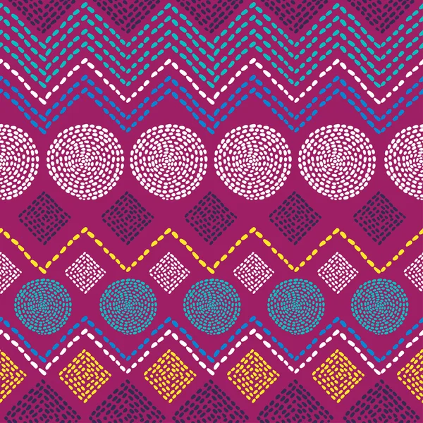 Ornement géométrique africain coloré . — Image vectorielle