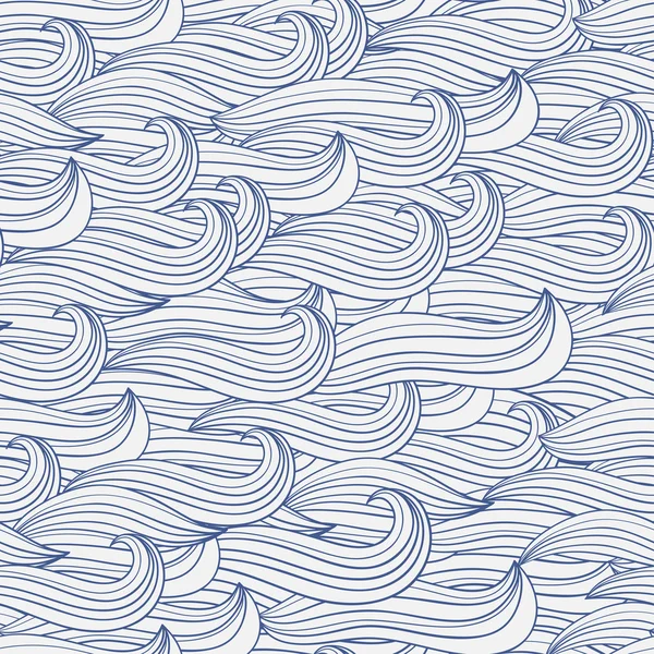 Seamless pattern with waves — Stock Vector