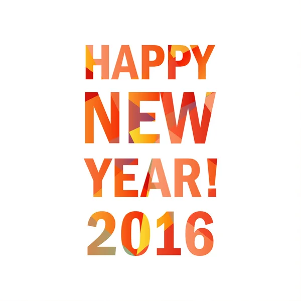 Happy New Year 2016 card — Stok Foto