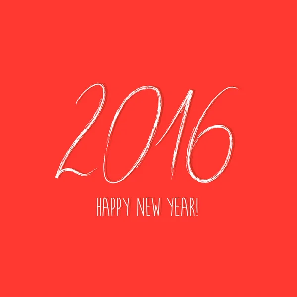 Happy New Year greeting card with 2016 — Stok Foto