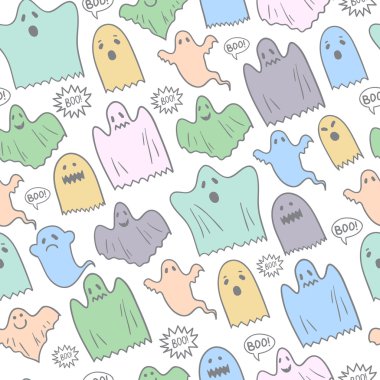 Cadılar Bayramı desen çeşitli ghosts of