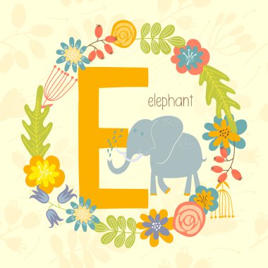 Şirin Hayvanat Bahçesi alfabesi, fil 