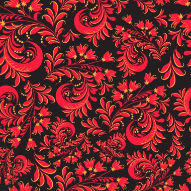 desen geleneksel Rus tarzı Hohloma