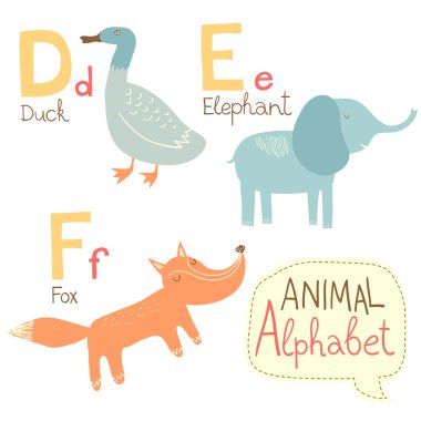 Şirin Hayvanat Bahçesi alfabesi 