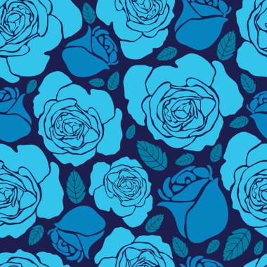 Gül desen illüstrasyon