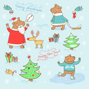 Şık yeni yıl ve Noel