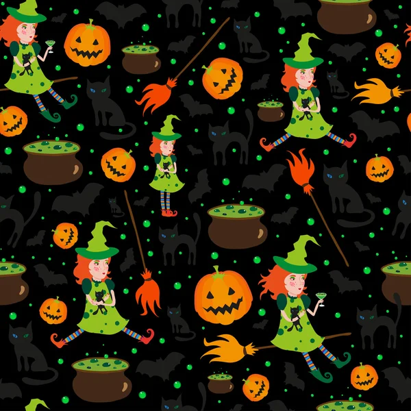 Halloween ilustração padrão — Vetor de Stock