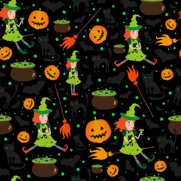 Halloween ilustração padrão —  Vetores de Stock