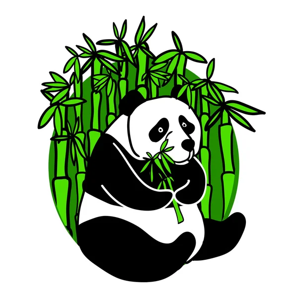 Ilustración animal de panda — Vector de stock