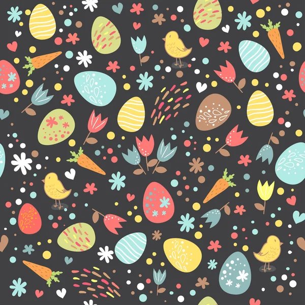 Poulet mignon aux œufs — Image vectorielle
