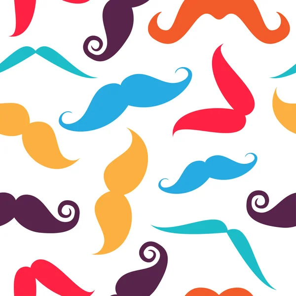 Bakgrund av hipster mustasch — Stock vektor