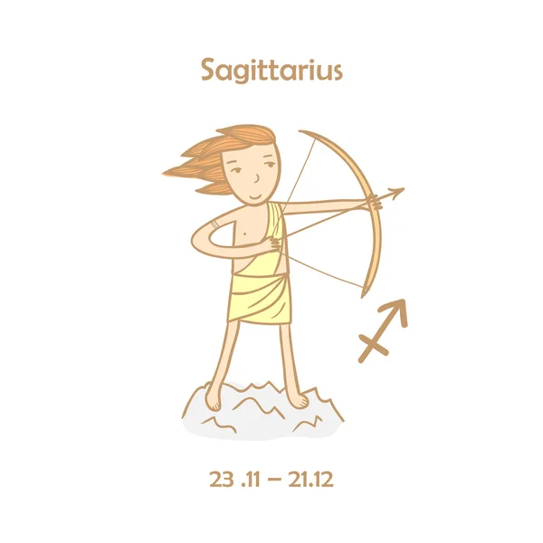 Sternzeichen - Sagittarius — Stockvektor