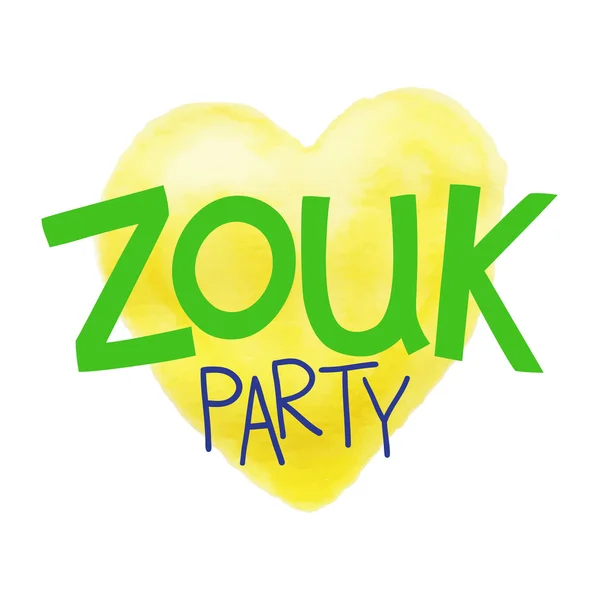 Affiche de fête Zouk — Image vectorielle