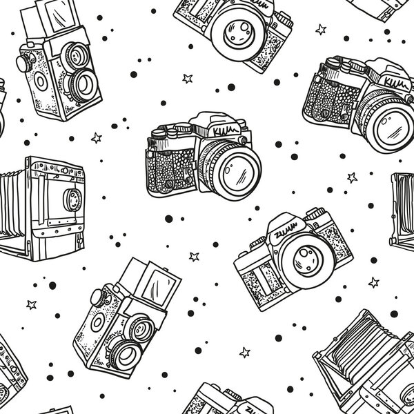 photo cameras pattern