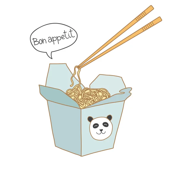 Chinese Takeout Box Cartoon