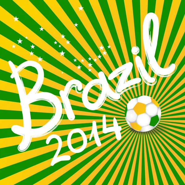 Brasilianische Fußball-Illustration — Stockvektor