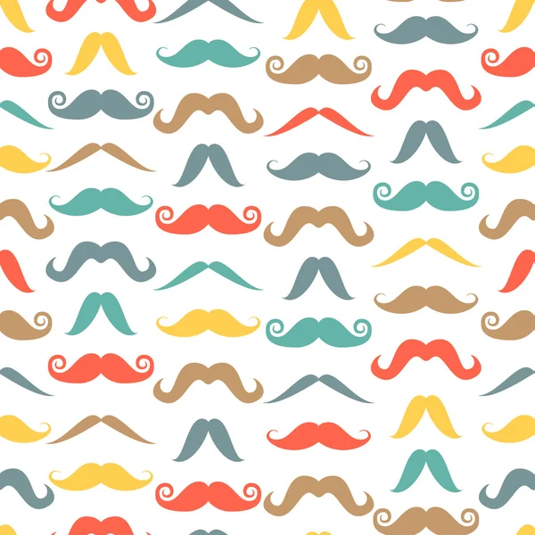 vintage tarzı bıyık seamless modeli.