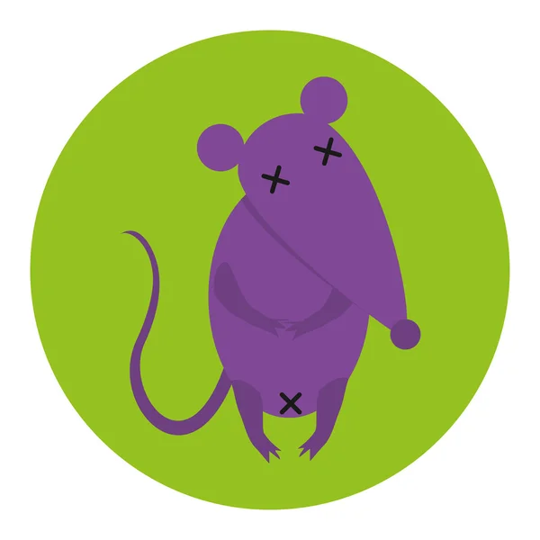 Ilustración animal ratón — Vector de stock