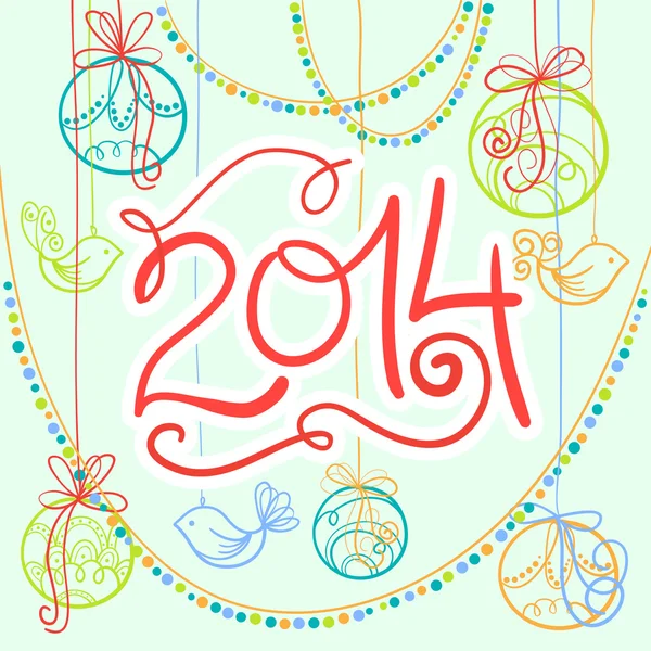 Bonne année 2014 — Image vectorielle