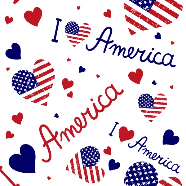 Modèle de drapeaux américains — Image vectorielle