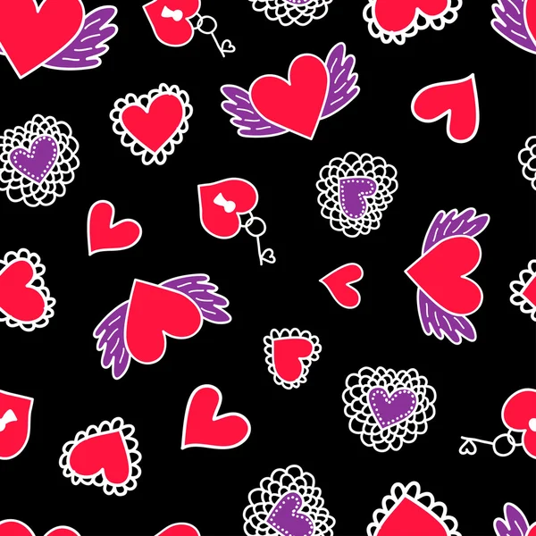 Amour motif Valentin — Image vectorielle