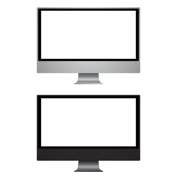 Computer display isolated — Stock Vector