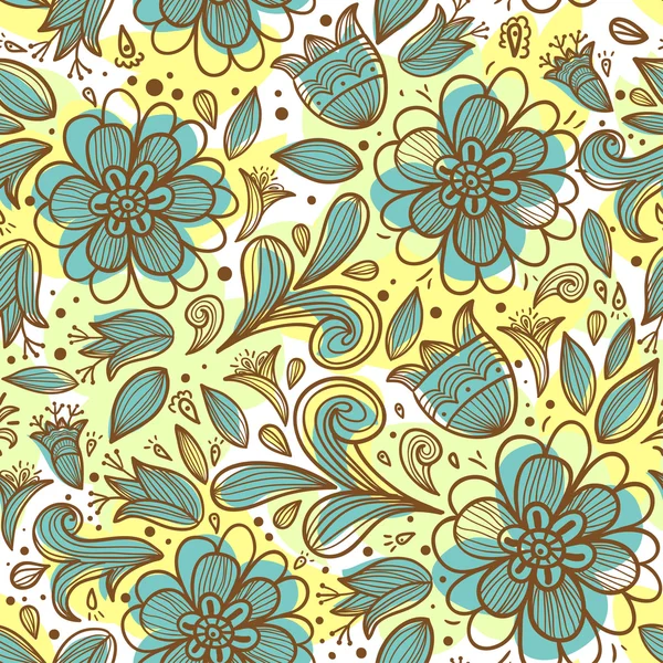 Patrón sin costura floral — Vector de stock