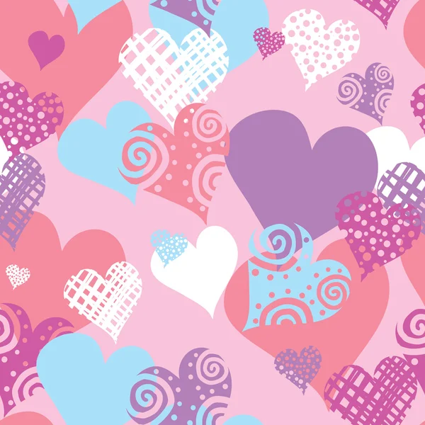 Love Valentine pattern — Stock Vector