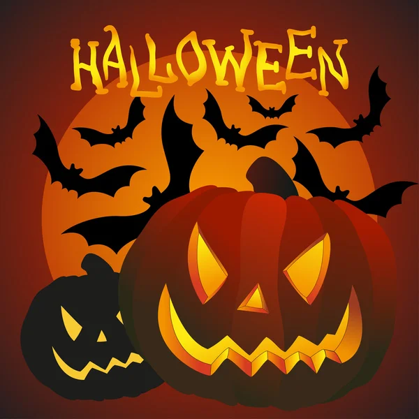 Happy Halloween party text — Stock Vector