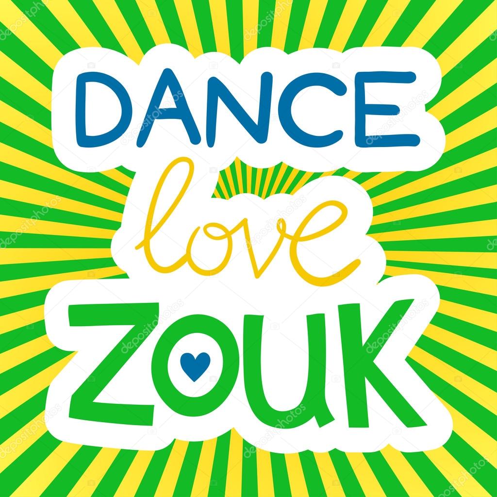 Inscription Dance Love Zouk Vector Image By C Whynotme Cz Vector Stock