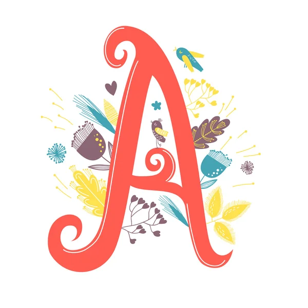  mektup bir çiçek ve kuş ile