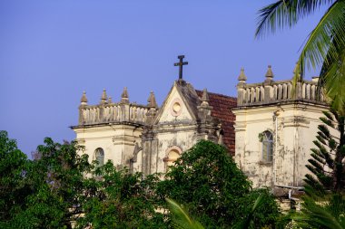 Eski Portekizce kilisenin Güney Hindistan'da