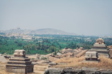 Hampi Tapınağı Hindistan'da karmaşık