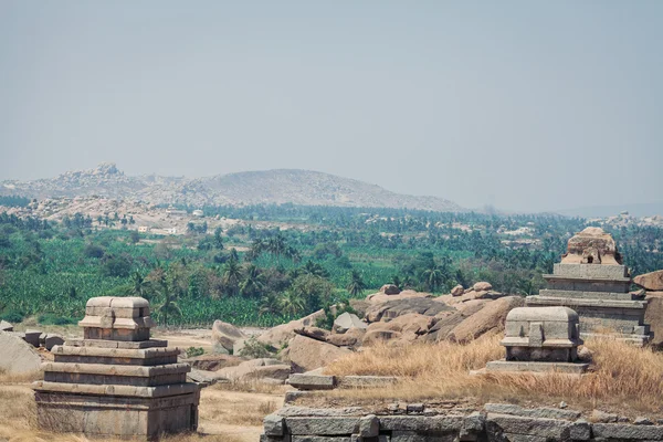 Hampi temple complex in India — Stock Photo, Image