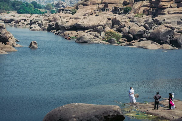 Tungabhadra Nehri, Hampi, Hindistan